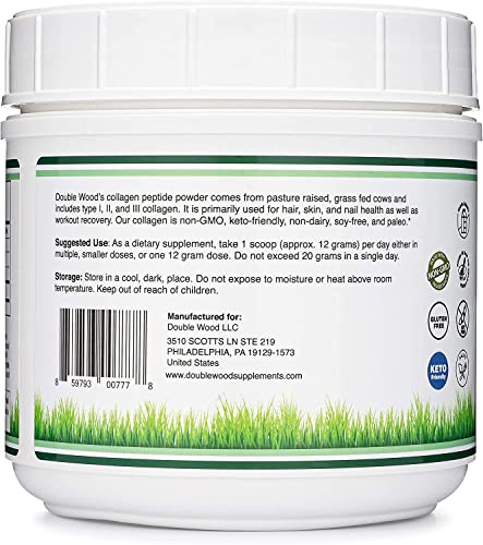 Collagen Peptides Powder - Hydrolyzed Collagen, Keto Safe - 16.08oz - Multi Type 1, 2 - AB Mystery