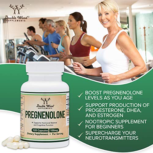 Pregnenolone 100mg per Serving (Converted to Progesterone to Boost Progesterone - AB Mystery