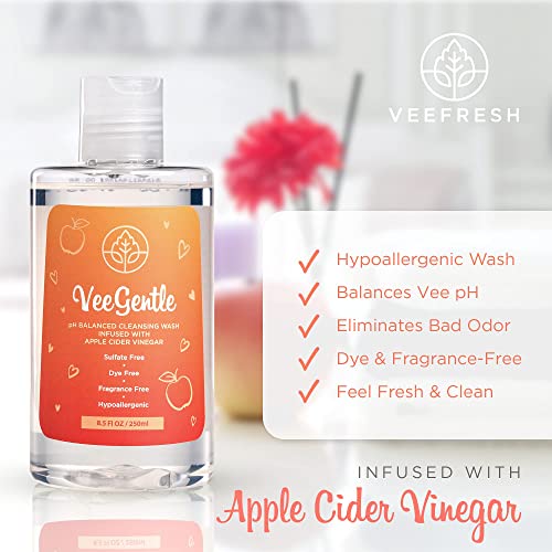 VeeFresh - VeeGentle Feminine Wash pH Balance for Women Wash with Apple Cider Vinegar - AB Mystery