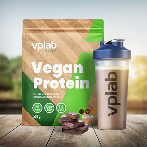 VPlab Vegan Protein Powder 500g - 16 Servings, 100% Plant Based and Natural Vegan Protein Shake vplab nutrition