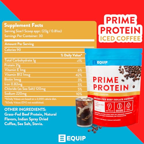 Equip Foods Prime Protein - Grass Fed Beef Protein Powder Isolate - Paleo and Keto - AB Mystery