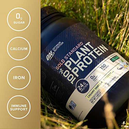 Optimum Nutrition Gold Standard 100% Plant Based Protein Powder, Gluten Free, Vegan - AB Mystery