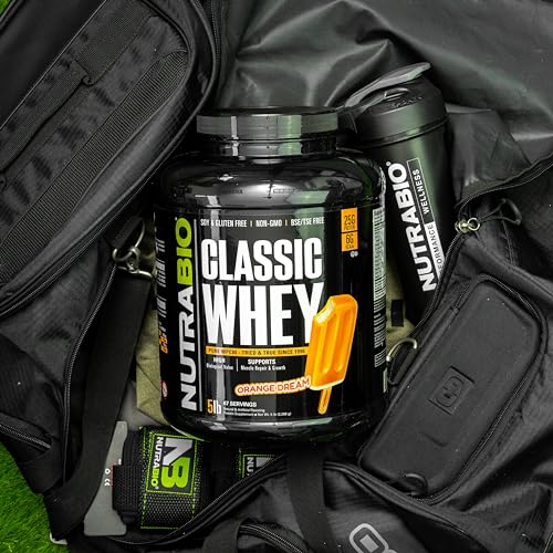 NutraBio Classic Whey Protein Powder- 25G of Protein Per Scoop - Full-Spectrum Amino - AB Mystery