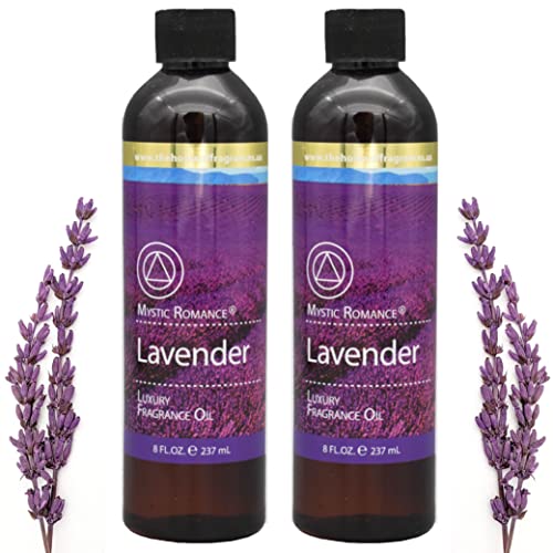 2 X Lavender Scent Fragrance Oil Burner Warmer Air Diffuser Aromatherapy Spa 8oz - AB Mystery
