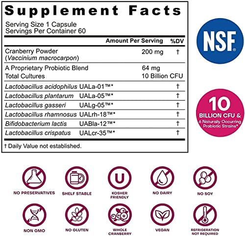 Nutricelebrity NutriFlora-Pro Probiotics for Women - Support Vaginal, Urinary Health - AB Mystery
