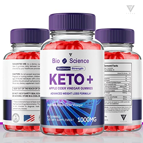 (2 Pack) BioScience Keto ACV Gummies Advanced Weight Loss, Bio Science Keto Gummies