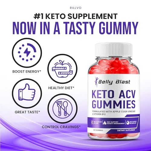 (2 Pack) Belly Blast Keto ACV Gummies - Keto Belly Blast ACV Advanced Formula Belly Blast