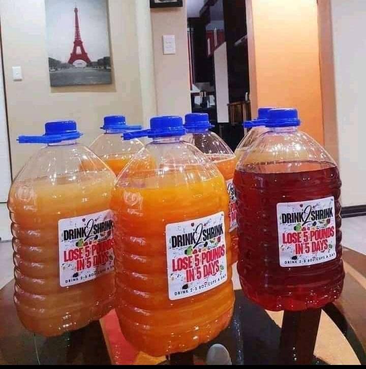 4 Week drink2Shrink Detox Formula Start Losing That Stubborn Belly Fat! (Green Apple) - AB Mystery