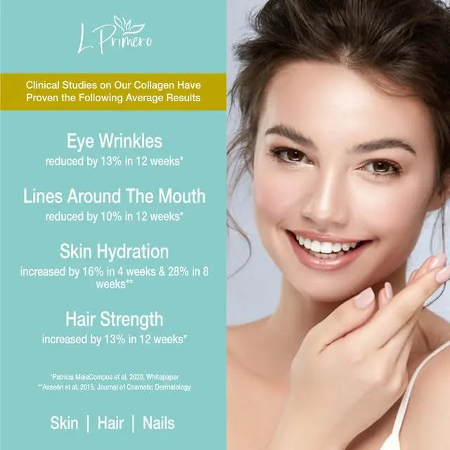 L Primero Collagen Peptides Powder 400g, Hydrolysed Unflavoured, Grass-Fed Bovine Bioactive Protein, Highly absorbable 18 Amino Acids, Keto - AB Mystery