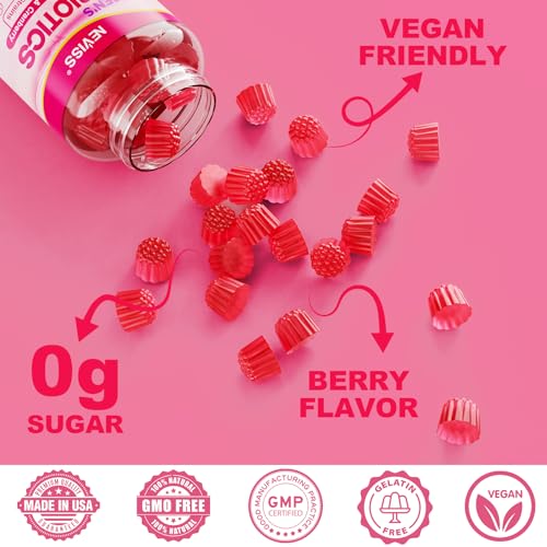 Probiotics for Women Gummies, Sugar Free Vaginal Probiotics 50 Billion CFU 10 Strains w/ Cranberry - AB Mystery