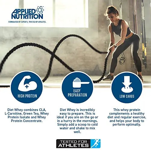 Applied Nutrition Diet Whey - High Protein Powder Supplement, Low Carb & Sugar Applied Nutrition