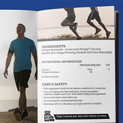 Flexeze Fortify: 30 Sachets (1 Month Supply) - Nutritional Bone & Joint Care Supplement - AB Mystery