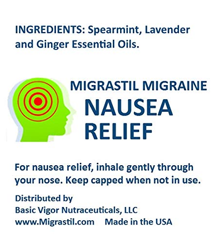 Basic Vigor Migrastil Inhaler (Pack of 2) - Pocket Size Aromatherapy Inhaler for Queasiness - AB Mystery