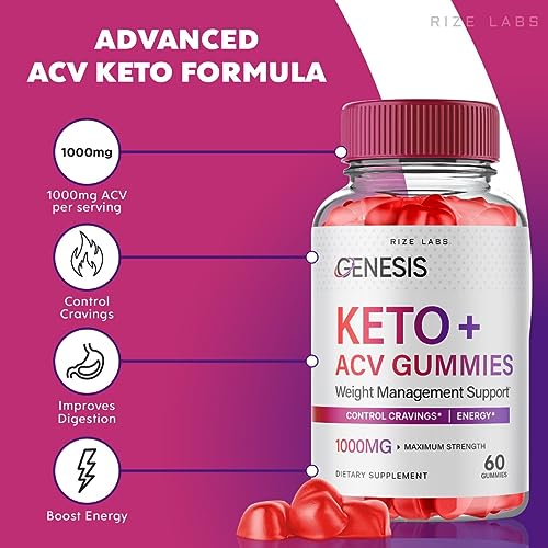 (2 Pack) Genesis Keto Gummies - Genesis Keto ACV Gummies Advanced Weight Loss
