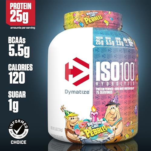 Dymatize ISO100 Hydrolyzed Protein Powder, 100% Whey Isolate Protein, 25g of Protein - AB Mystery