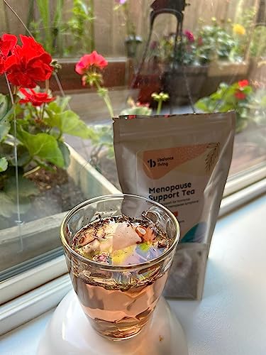 1Balance Living Menopause Support Tea: Cooling Hibiscus Mint, Perimenopause - AB Mystery