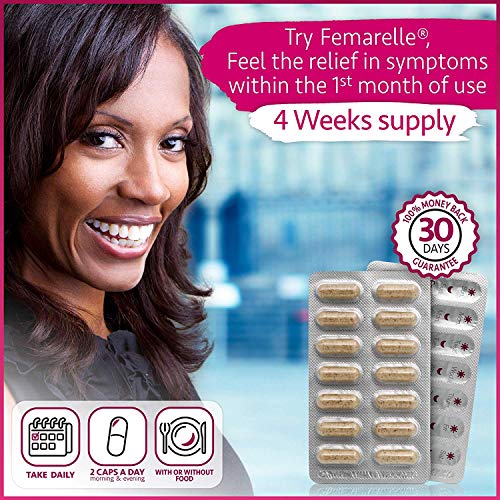 Femarelle Recharge - Non Hormonal Natural Menopause Supplements for Women -1 Month Supply - AB Mystery