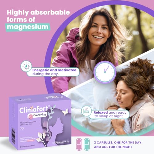 ClimaFort® CronoMag | Magnesium for Women in Menopause | The Right Magnesium at The Right time - AB Mystery