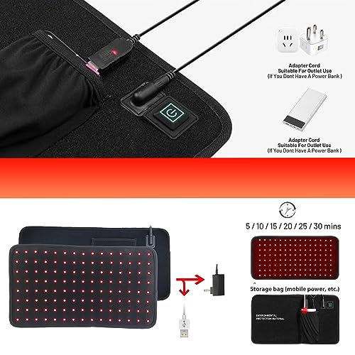 Red Light Therapy Infrared Light Therapy for Muscle Pain Relief and Inflammation Red Light Therapy Belt - AB Mystery