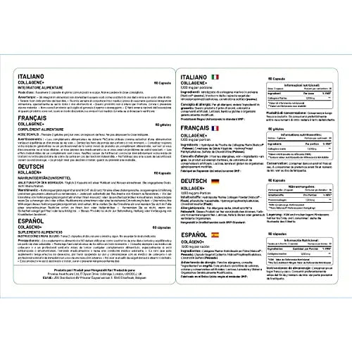 Marine Collagen Type 1 and Type 2 1200mg - 60 Capsules | UK Manufactured - AB Mystery