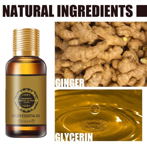 (2pc 60ml) Belly Drainage Ginger Oil, Slimming Tummy Ginger Oil, Ginger Oil Drainage Massage