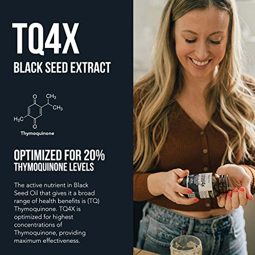 20% Thymoquinone Black Seed Oil Extract Capsules - TQ-Advanced 4X®: Highest - AB Mystery