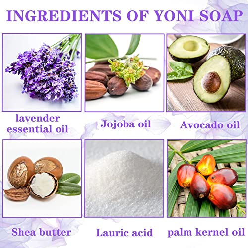 2 Packs Organic Yoni Soap Bars For Women Vaginal Wash, Handmade Yoni Bar Soap For Women Yoni Wash - AB Mystery