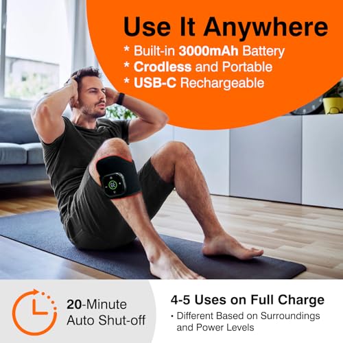 Cordless Red Light Therapy for Knee, Infrared Light Therapy Devices for Knee Pain Relief, Meniscus Injury - AB Mystery