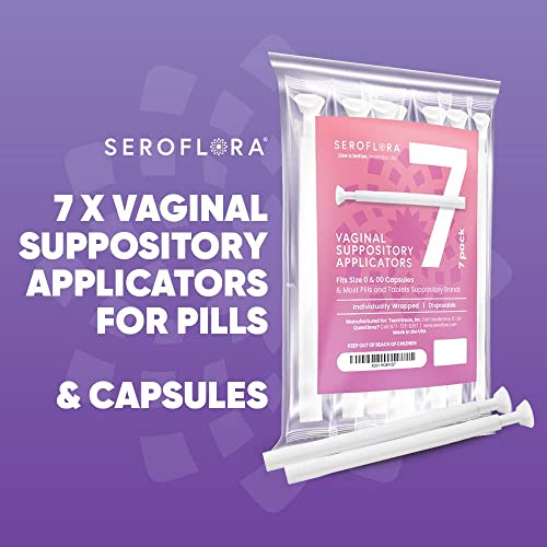 SEROVERA Seroflora Boric Acid Suppositories Applicators for Women, Individually Wrapped Pack of 7 - AB Mystery