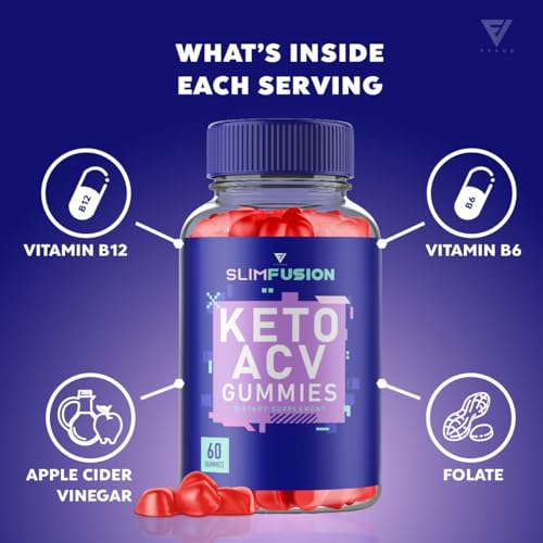 (3 Pack) Slim Fusion Slimfusion ACV Keto Gummies, Slim Fusion Keto ACV Gummies Advanced