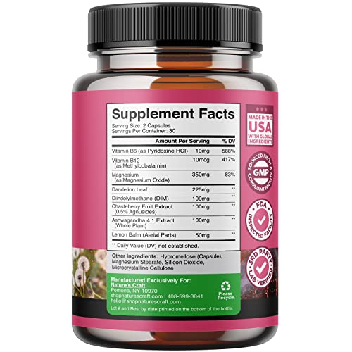 Herbal Hormone Balance for Women Bundle - Feminine Health Complex for PMS Relief and Thyroid Support - AB Mystery