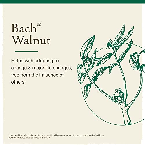 Bach Original Flower Remedies, Walnut for Adapting to Change (Non-Alcohol Formula) - AB Mystery
