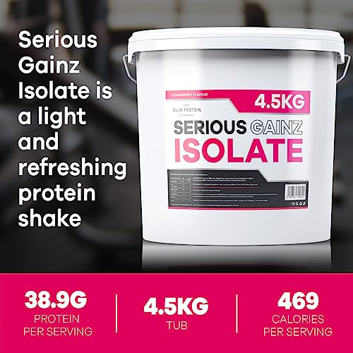 The Bulk Protein Company, Serious Gainz Isolate – 4.5kg – Whey Protein Powder The Bulk Protein Company