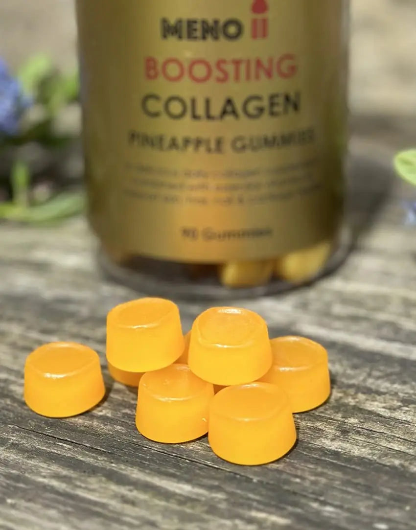 Meno® Boosting Collagen Natural Pineapple 90 Gummies - AB Mystery