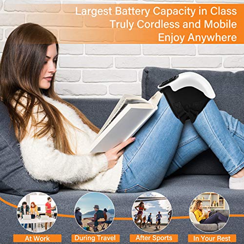 FORTHiQ Cordless Knee Massager, FDA Registered, Infrared Heat and Vibration Knee Pain Relief - AB Mystery