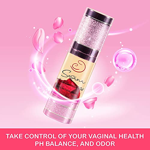 SASÁNA All Natural Feminine Spray - Effective Relief from Dryness, BV, Itch - 100% Organic Yoni Oil - AB Mystery