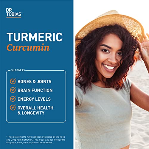 Dr. Tobias Turmeric Curcumin Supplement with BioPerine & Black Pepper, Extra Strength - AB Mystery