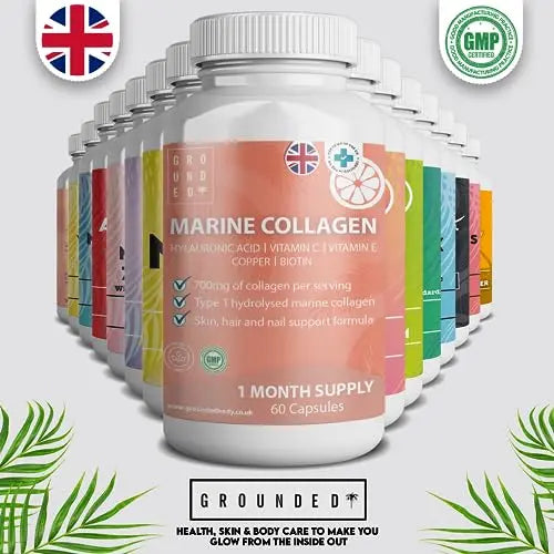 Hydrolysed Marine Collagen 700mg with Hyaluronic Acid, Vitamin C, Vitamin E, Copper & Biotin - AB Mystery