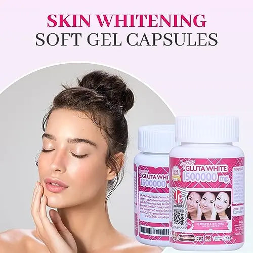 Supreme Gluta White 1500000mg for Skin Lightening, Skin Moisturizer, Collagen Stimulator Healthy - AB Mystery