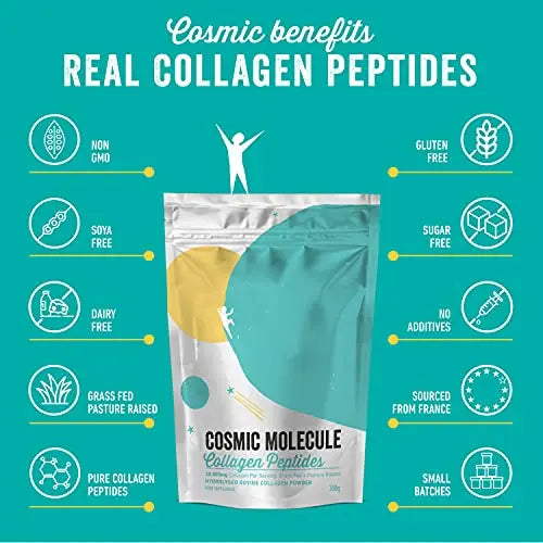 Cosmic Molecule UK's 1st 20,000mg Collagen Peptides Powder 350G (up to 35 Servings) - AB Mystery