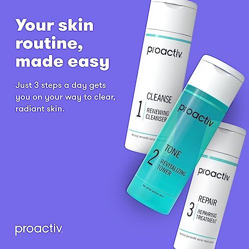 Proactiv 3 Step Acne Treatment - Benzoyl Peroxide Face Wash, Repairing Acne Spot - AB Mystery