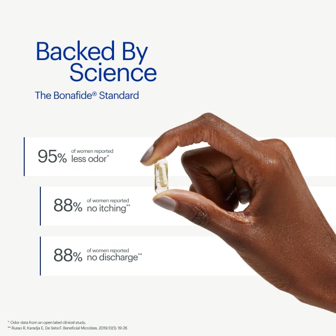 Bonafide Clairvee Vaginal Probiotic – Hormone-Free, Drug-Free Relief from Odor, Vaginal Itching and Discharge – Balances Vaginal pH Levels – 90 Day Supply (45 Capsules) - AB Mystery