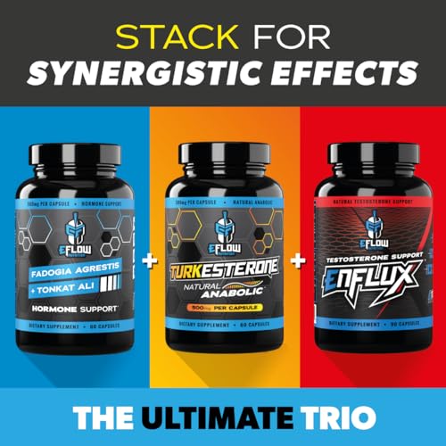 eFlow Nutrition Enflux Natural T Support with KSM-66 Ashwagandha - Supplement - AB Mystery