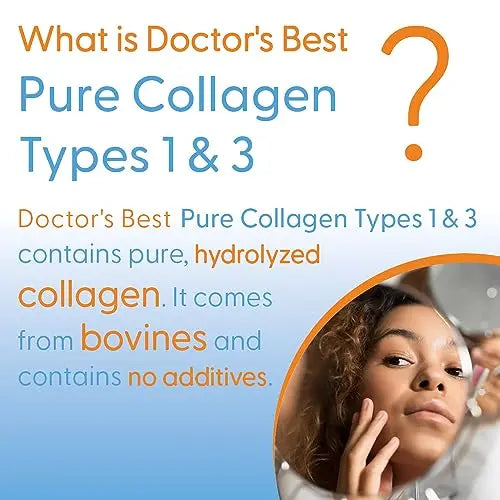 Doctor's Best, Pure Collagen Type 1 and 3 (Collagen Type 1 and 3), 200g Powder - AB Mystery
