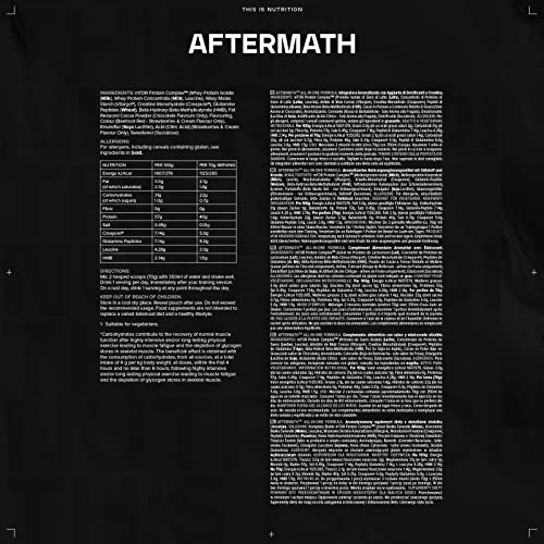 Bulk Aftermath, All in One Whey Protein Isolate Powder, Double Chocolate Peanut, 2.1 kg, Bulk