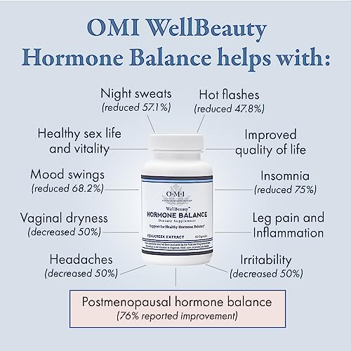 OMI WELLBEAUTY Hormone Balance for Women, Menopause Supplement, Hot Flash, Stress and Sleep Support - AB Mystery