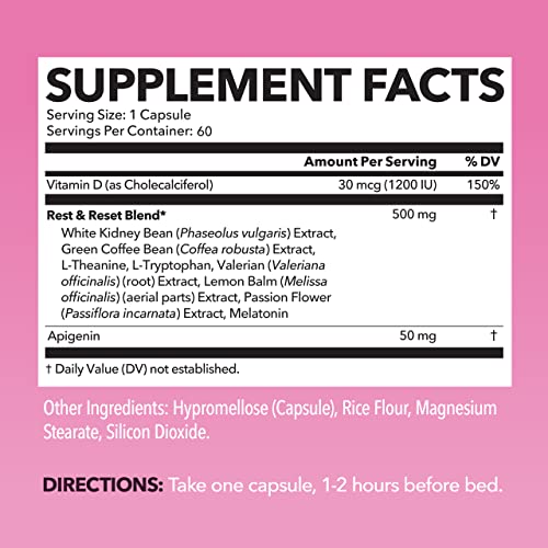 Night Time Fat Burner for Women | Weight Loss and Sleep Support Blend With Apigenin - AB Mystery