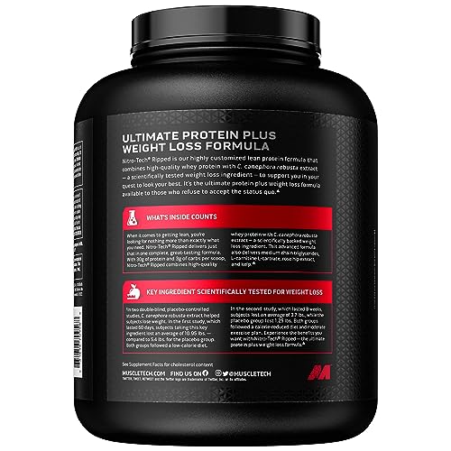 MuscleTech Nitro-Tech Ripped Lean Whey Protein Powder Whey Protein Isolate Weight - AB Mystery