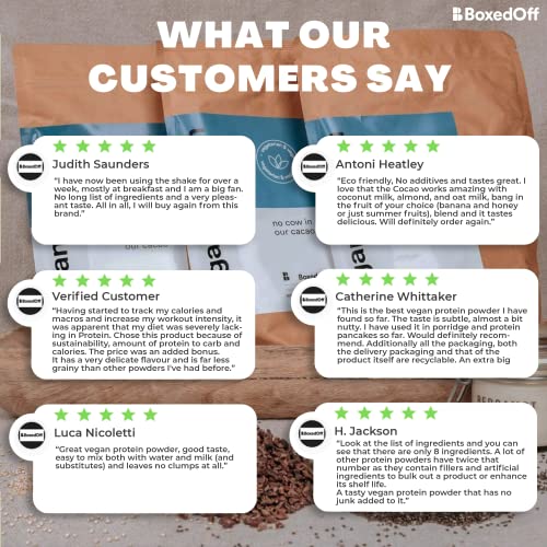 Vegan Protein Powder, Complete Plant Based Protein - 5 Plant Protein Sources - No Additives Boxed Off