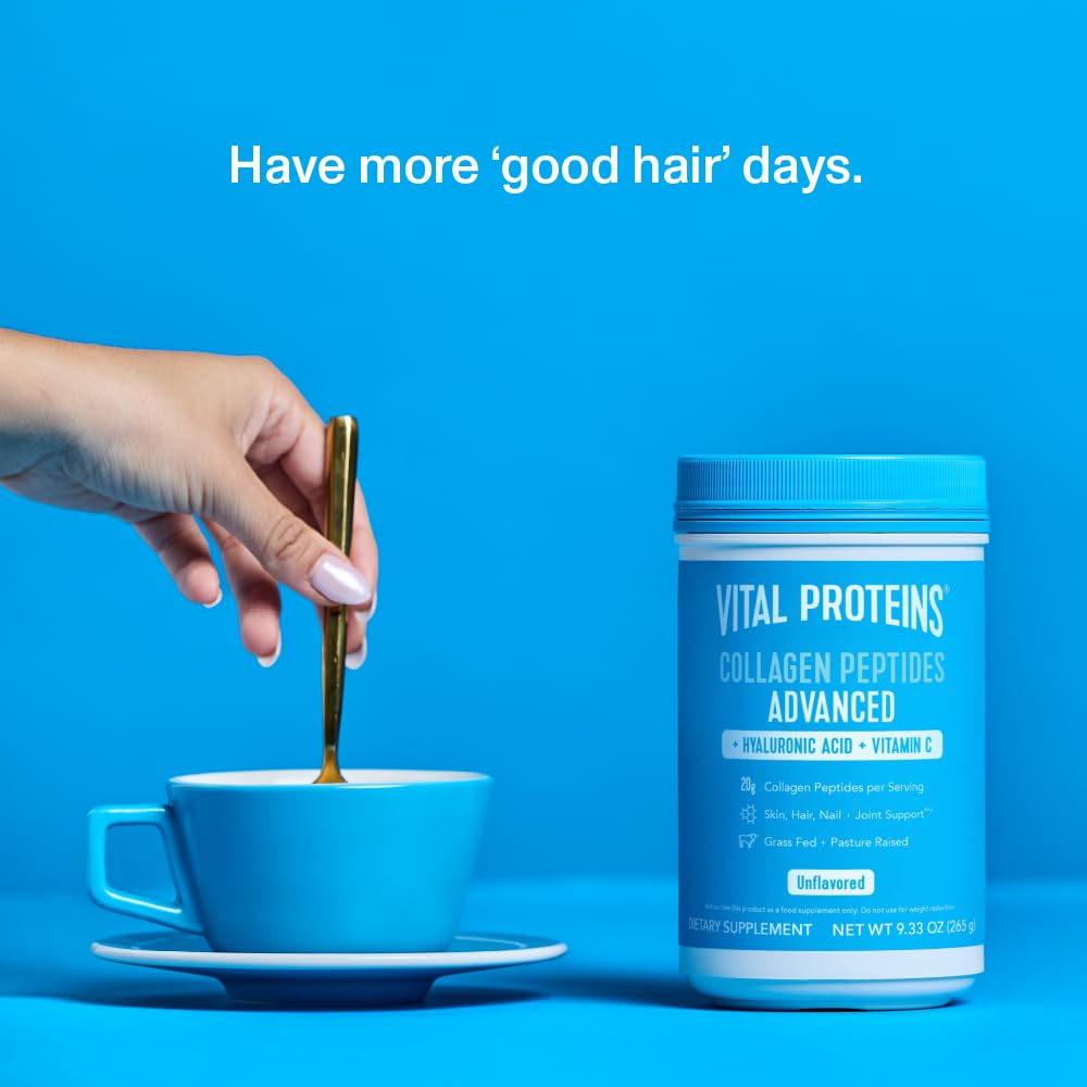 Vital Proteins Collagen Powder Supplement Hydrolyzed Peptides with Hyaluronic Acid - AB Mystery